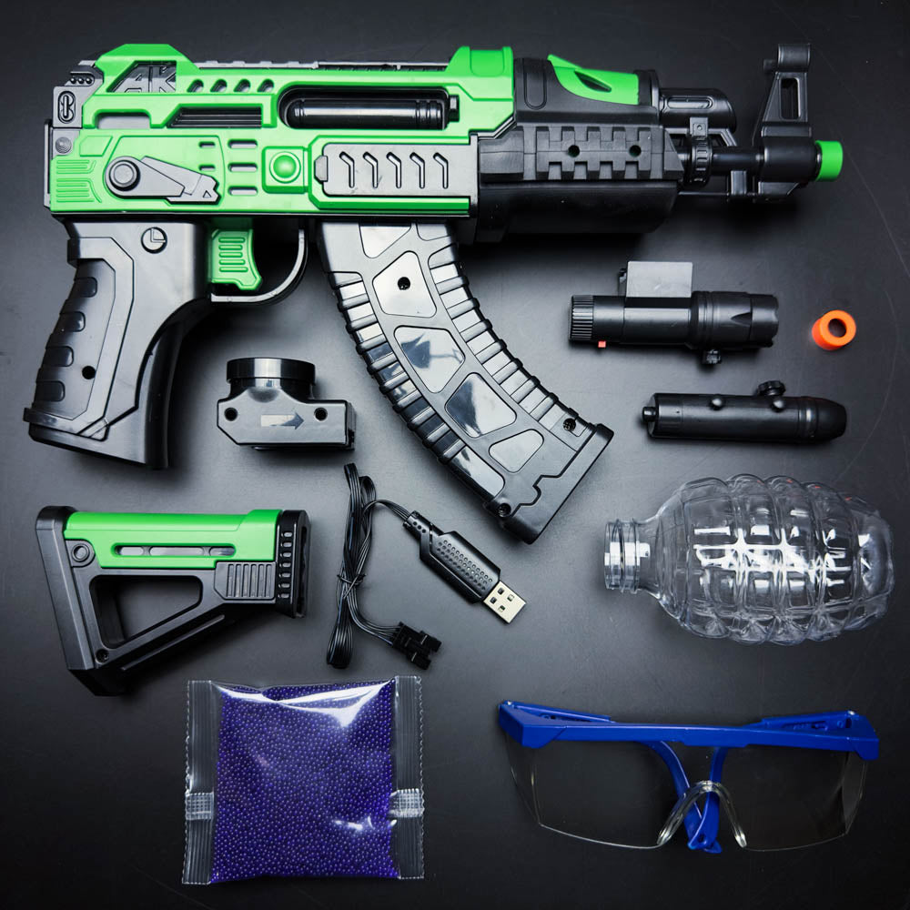 AKM Gel Blaster green accessories