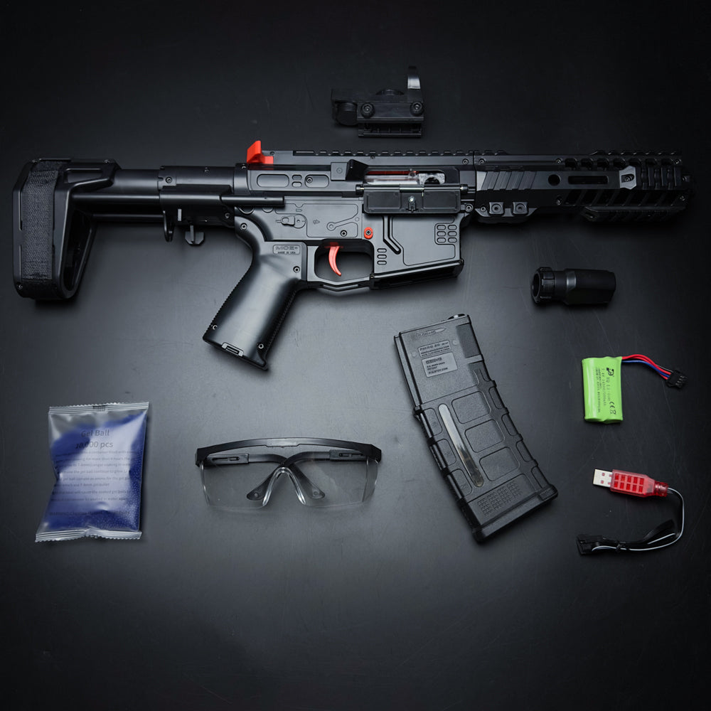 SLR Gel Blaster black accessories