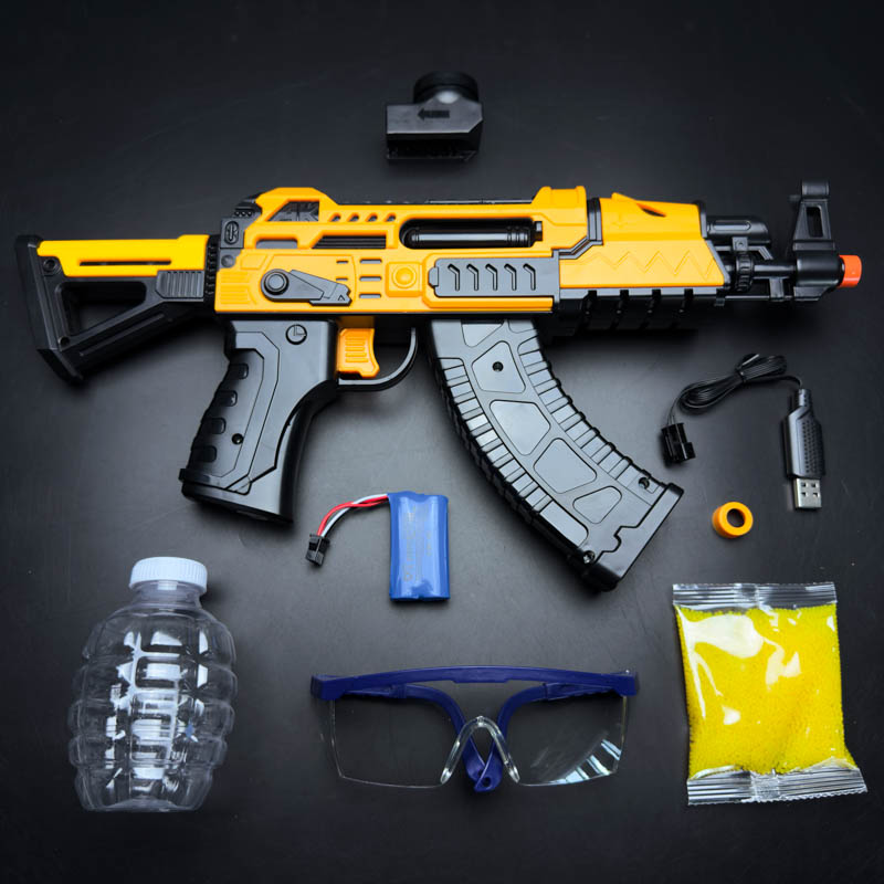 AKM Gel Blaster yellow accessories